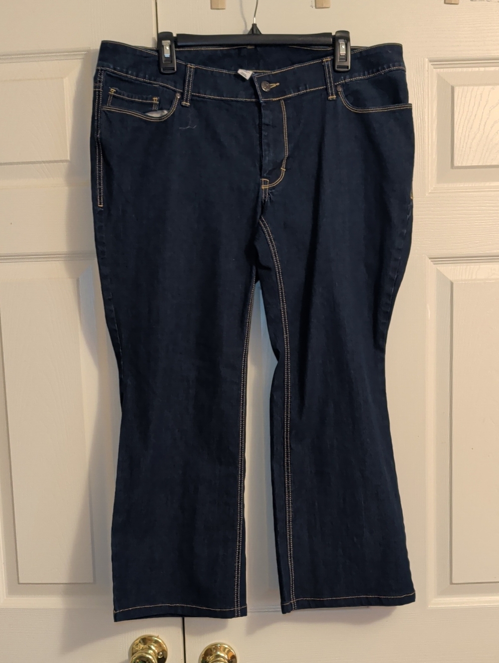 Old Navy Navy Bootcut Jeans with Contrast Stitching